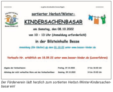 Kindersachenbasar